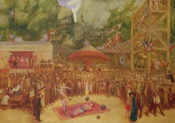 Der Jahrmarkt in Saint-Cloud, ca. 1920